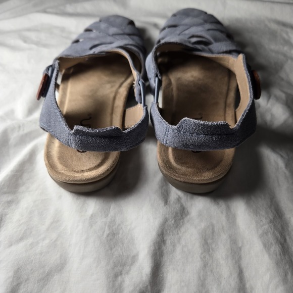 Earth Fisherman Sandals Blue Size 6.5 Soft Strappy EUC - Picture 4 of 7